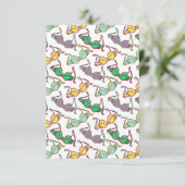 Muster für mehrfarbiges BH Dankeskarte (Stehend Vorderseite)