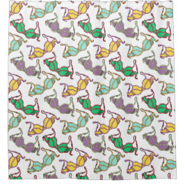 Muster für mehrfarbiges BH Duschvorhang