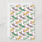 Muster für mehrfarbiges BH Einladung (Rückseite)