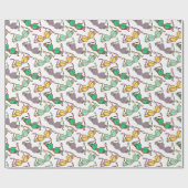 Muster für mehrfarbiges BH Geschenkpapier (Flach)