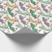 Muster für mehrfarbiges BH Geschenkpapier (Ecke)