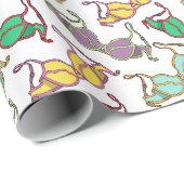 Muster für mehrfarbiges BH Geschenkpapier (Rolleneckpunkt)