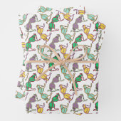 Muster für mehrfarbiges BH Geschenkpapier Set (Beispiel)