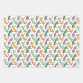 Muster für mehrfarbiges BH Geschenkpapier Set (Vorderseite)