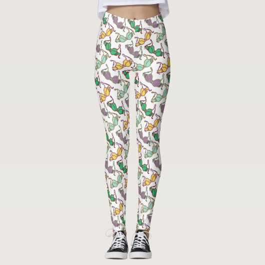 Muster für mehrfarbiges BH Leggings (Vorderseite)