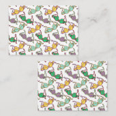 Muster für mehrfarbiges BH Mitteilungskarte (Vorne/Hinten)