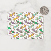 Muster für mehrfarbiges BH Mitteilungskarte (Vorderseite/Rückseite Beispiel)