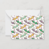 Muster für mehrfarbiges BH Mitteilungskarte (Rückseite)