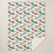 Muster für mehrfarbiges BH Sherpadecke (Vorderseite)