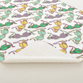 Muster für mehrfarbiges BH Sherpadecke (3/4)