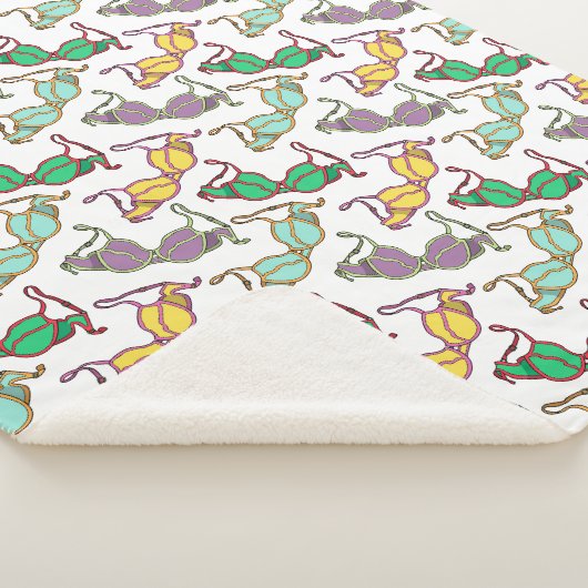 Muster für mehrfarbiges BH Sherpadecke (3/4)