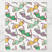 Muster für mehrfarbiges BH Weinetikett (Einzelnes Label)