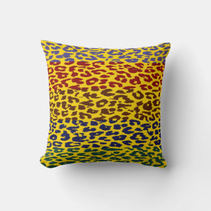 Muster für mehrfarbiges Leopard-Druckbild 3 Kissen