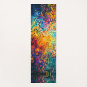 Muster für mehrfarbiges Spun-Glas Yogamatte (Vorderseite)