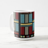 Muster für mexikanische Blockstäbe 1 Kaffeetasse (Vorderseite Links)