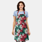 Muster für mexikanische Flaggen Schürze (Getragen)