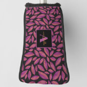 Muster für mit Monogramm Lila Herbstlaube Golf Headcover (Rotieren 90)