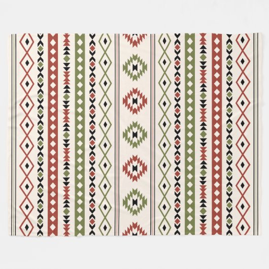 Muster für Mixed-Motive aus rostgrünem Schwarz Fleecedecke (Vorderseite (Horizontal))