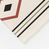 Muster für Mixed-Motive aus rostgrünem Schwarz Fleecedecke (Ecke)