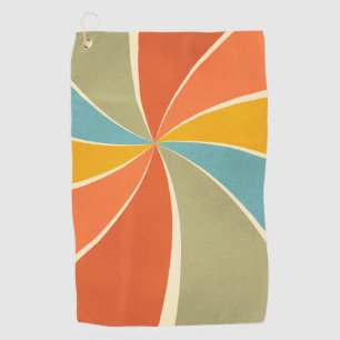 Muster für Mixed Paint Wirbel im Retro-Hippie-Sti Golfhandtuch