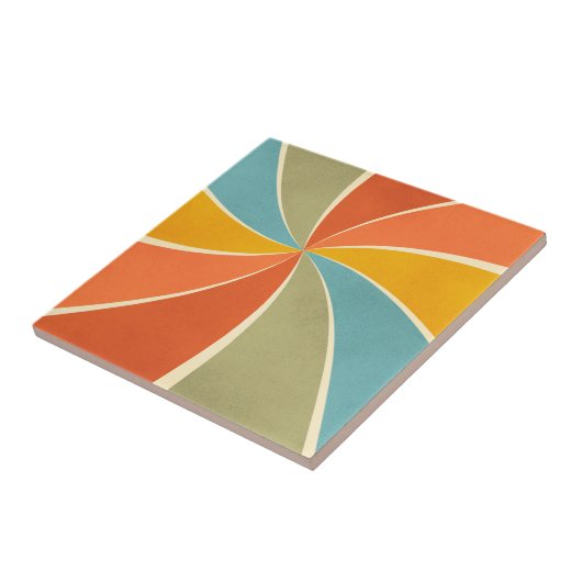 Muster für Mixed Paint Wirbel im Retro-Hippie-Stil Fliese (Seite)