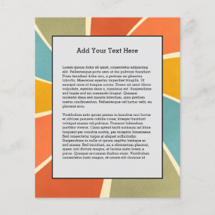 Muster für Mixed Paint Wirbel im Retro-Hippie-Stil Flyer