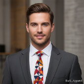 Muster für moderne Abstrakte geometrische Blätter Krawatte