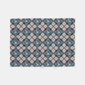 Muster für moderne Chic Geometric Floral Monogram Fleecedecke (Vorderseite (Horizontal))