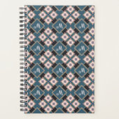 Muster für moderne Chic Geometric Floral Monogram Planer (Vorderseite)
