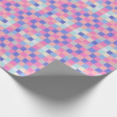 Muster für moderne, farbenfrohe geometrische Quadr Geschenkpapier (Ecke)