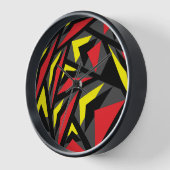 Muster für moderne geometrische, farbige Triangle- Uhr (Winkel)