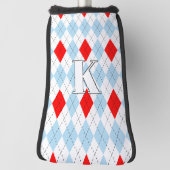 Muster für moderne Monogramme in Chicago Blue & Re Golf Headcover (Rotieren 90)