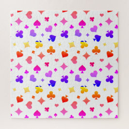 Muster für moderne Spielkartensymbole Puzzle