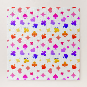 Muster für moderne Spielkartensymbole Puzzle