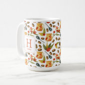 Muster für Monogram Coffee Beans Kaffeetasse (Vorderseite Links)