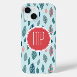 Muster für Monogram Girly Whimsical Blätter Case-Mate iPhone Hülle