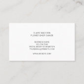 Muster für Monogramm-Blume | Stein Visitenkarte (Rückseite)