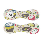 Muster für Monogramm Floral 11 Baseball (Paneele)