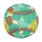 Muster für Monogramm Floral 12 Baseball (Vorderseite)