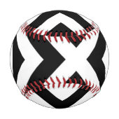 Muster für Monogramm Streifen Baseball (Vorderseite)