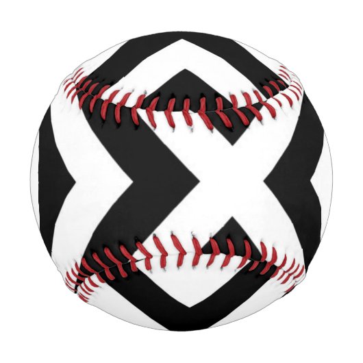 Muster für Monogramm Streifen Baseball (Vorderseite)