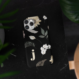 Muster für Monogramm-Wildblumen Case-Mate iPhone Hülle