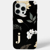 Muster für Monogramm-Wildblumen Case-Mate iPhone Hülle (Rückseite)