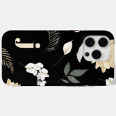 Muster für Monogramm-Wildblumen Case-Mate iPhone Hülle (Rückseite (Horizontal))