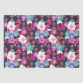 Muster für multikulturelle Gesichter von Frauen Seidenpapier (Vorderseite)