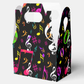 Muster für musikalische Symbole Geschenkschachtel (Geöffnet)