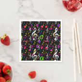 Muster für musikalische Symbole Serviette (Beispiel)