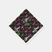 Muster für musikalische Symbole Serviette (Ecke)