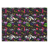 Muster für musikalische Symbole Tischdecke (Vorderseite (Horizontal))