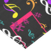 Muster für musikalische Symbole Tischdecke (Schrägansicht)